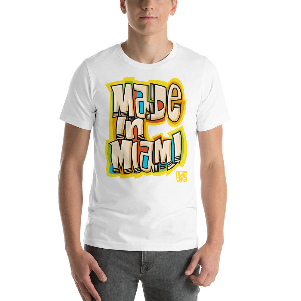 Made in Miami - Yellow - Lebo Short-Sleeve Unisex T-Shirt